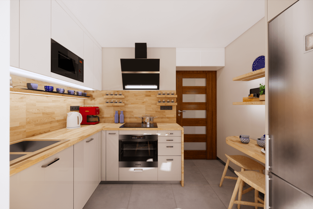 Oddzielna kuchnia w mieszkaniu pod&nbsp;Lublinem