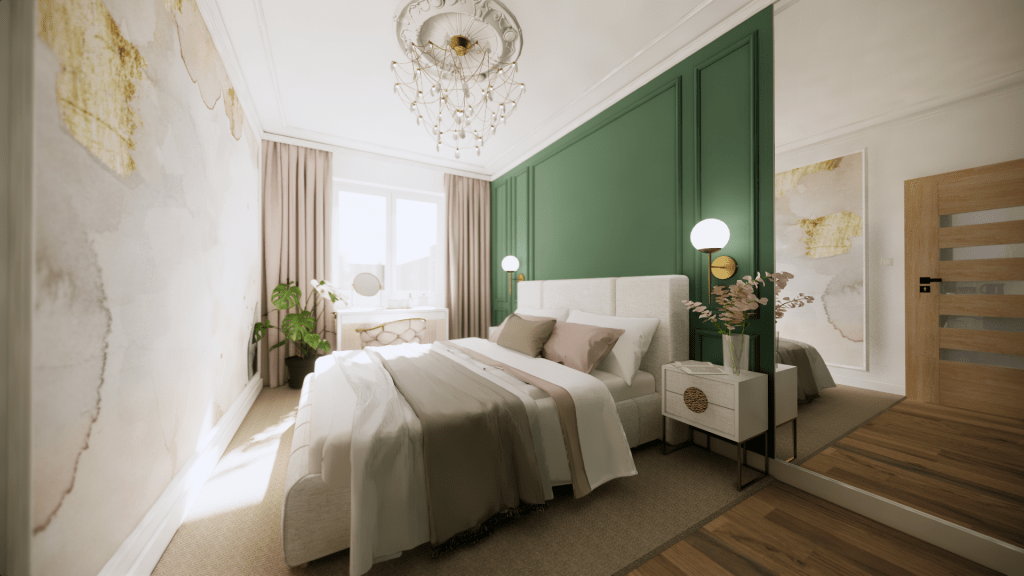 Zielona sypialnia