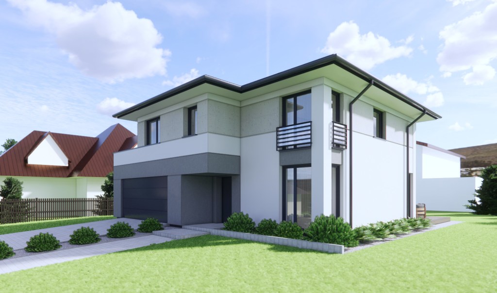 Nowoczesna i minimalistyczna&nbsp;elewacja